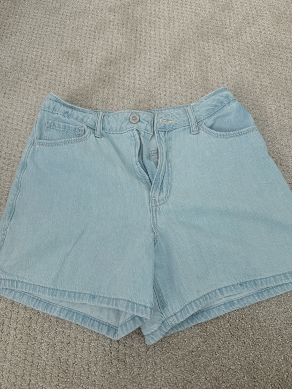 Light Blue Denim Shorts